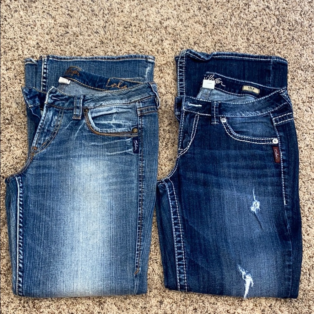 EUC Silver Jeans LOLA 30/31 (2 pairs)